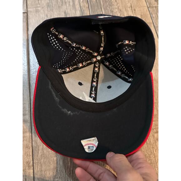 Atlanta Braves Men's Navy Red OC Sport MLB Baseball Cap Size M/L - Picture 5 of 6